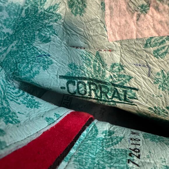 Corral red suede Studded Leather Western Boots - Picture 4 of 14